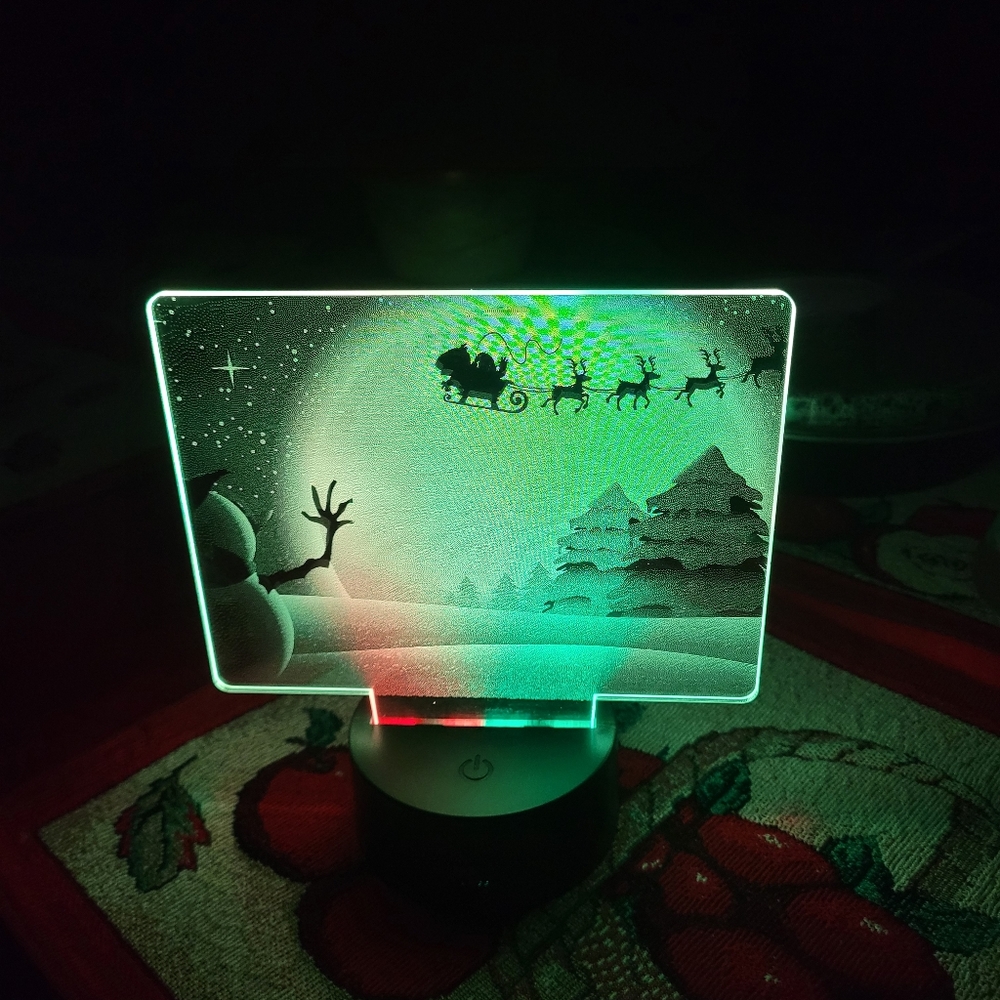3D Christmas Lamp Illusion